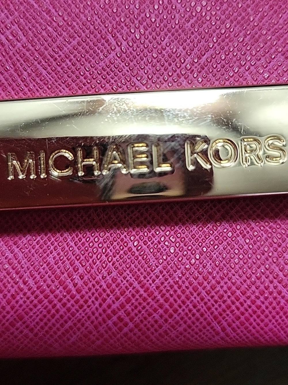 Michael Kors Pink Leather Crossbody Clutch - Picture 2 of 8